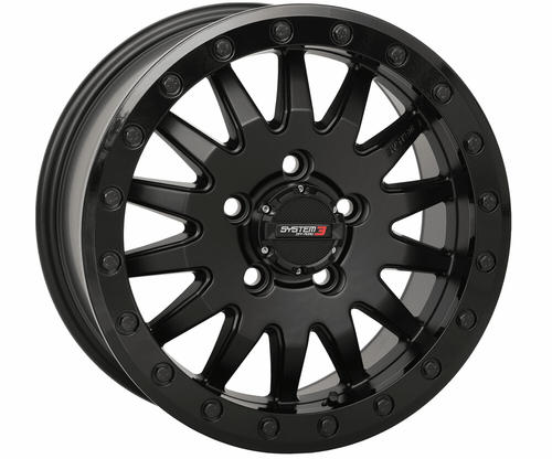 System 3 | SB-8 Matte Black BeadLock UTV Wheel - 15" - 3-158544